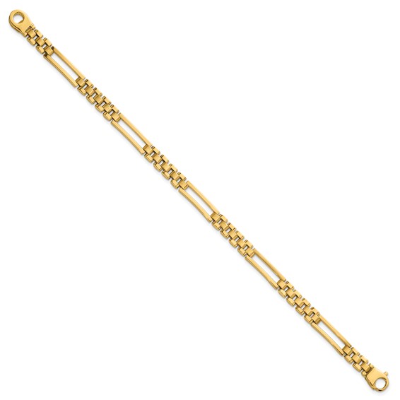 14k Polished 6mm Fancy Open Multi Link 8 inch Bracelet