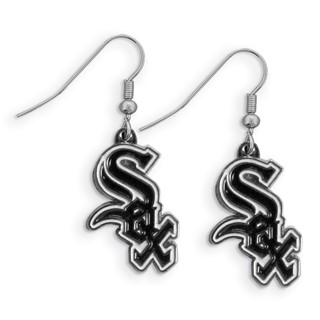 MLB Siskiyou Buckle Chicago White Sox Chrome Dangle Earrings