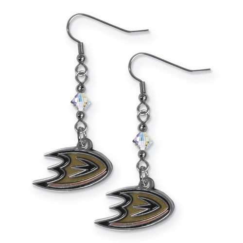 NHL Anaheim Ducks Crystal Dangle Earrings