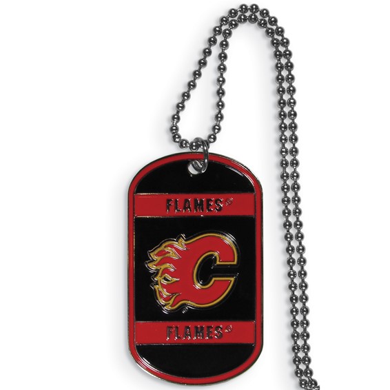 NHL Calgary Flames Tag Necklace