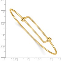 1/20 14K Gold Filled 1.65mm Expandable Bangle Bracelet view 3