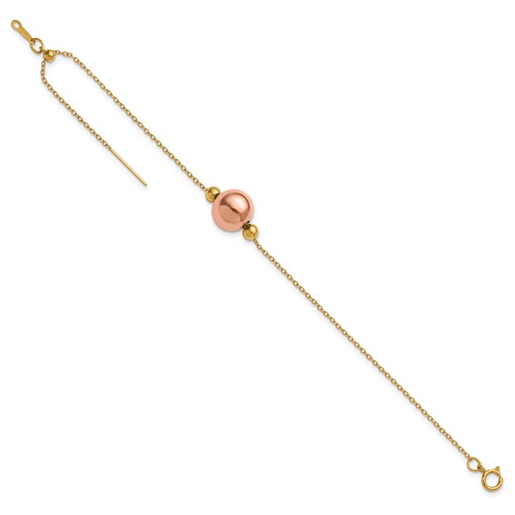 1/20 14K Gold Filled 1.15mm Adjusable Add-a-Bead Cable 8in Bracelet