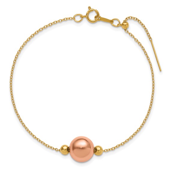 1/20 14K Gold Filled 1.15mm Adjusable Add-a-Bead Cable 8in Bracelet