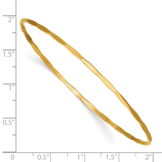 1/20 14K Gold Filled Hammered 1.70mm Wire Stacking Bangle