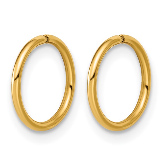 Gold Filled Sleeper Hoop Earrings
