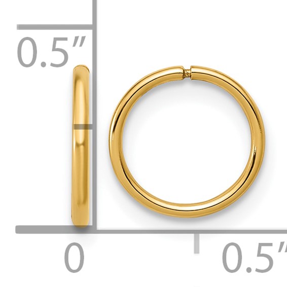 Gold Filled Sleeper Hoop Earrings