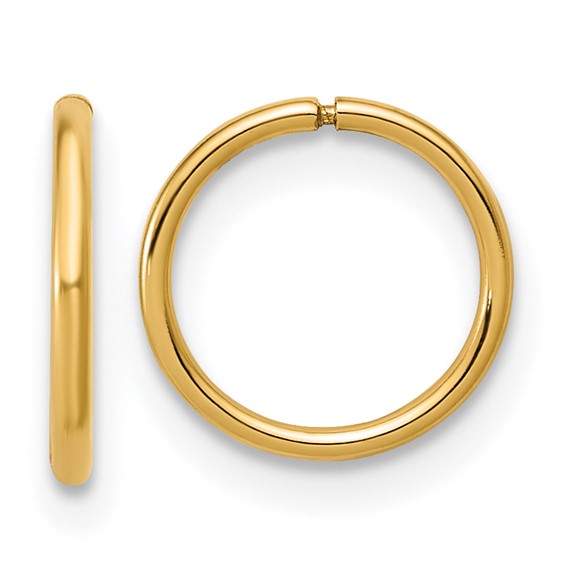 Gold Filled Sleeper Hoop Earrings