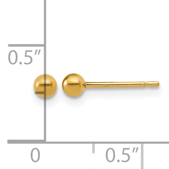 Gold Filled Ball Post Earrings