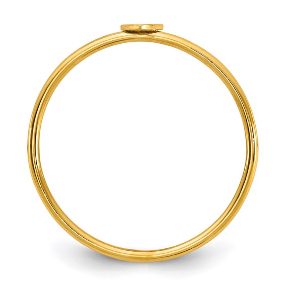 1/20 14K Gold Filled Heart 1.0mm Stacking Ring