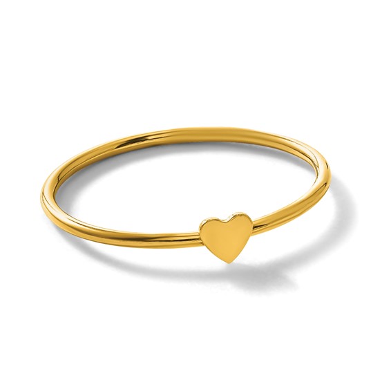 1/20 14K Gold Filled Heart 1.0mm Stacking Ring