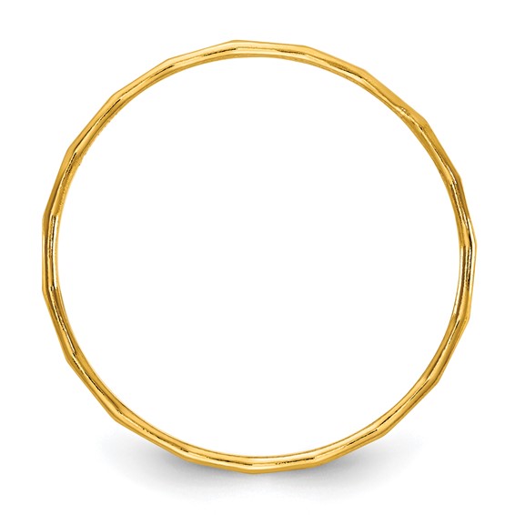 1/20 14K Gold Filled Hammered 1.25mm Stacking Ring