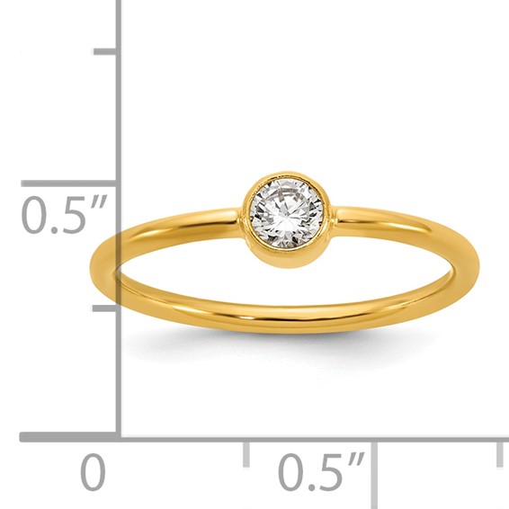 1/20 14K Gold Filled CZ 1.50mm Ring