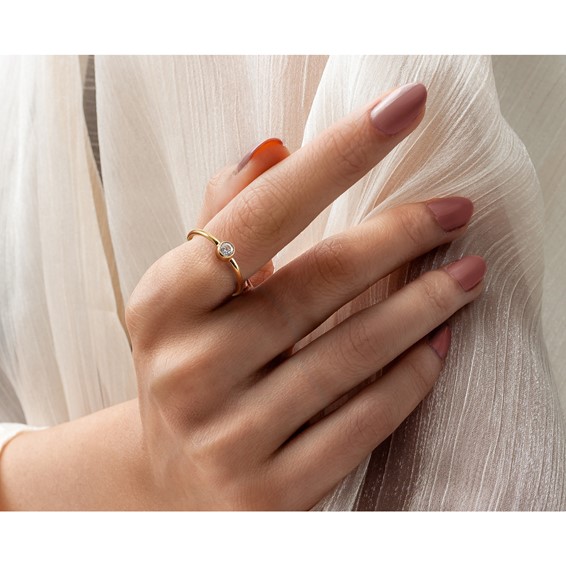 1/20 14K Gold Filled CZ 1.50mm Ring