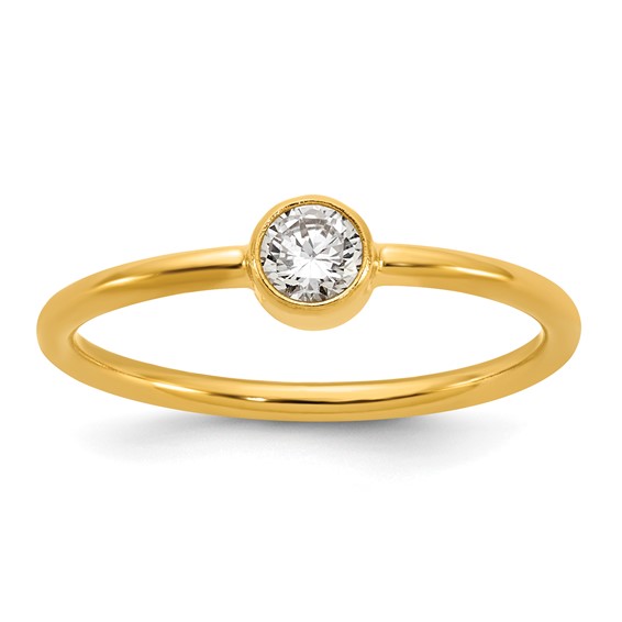 1/20 14K Gold Filled CZ 1.50mm Ring