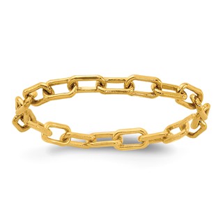 1/20 14K Gold Filled 2.40mm Paperclip Link Chain Ring-Size 5.75-6.75