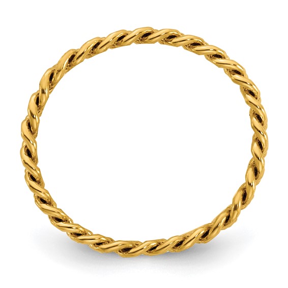 1/20 14K Gold Filled 2.90mm Curb Link Chain Ring-Size 5-6