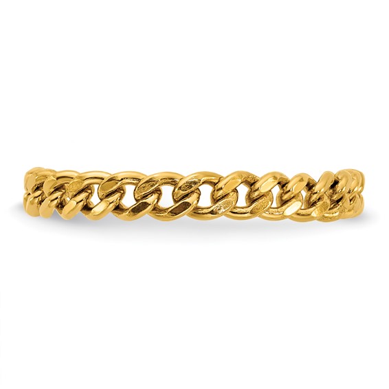 1/20 14K Gold Filled 2.90mm Curb Link Chain Ring-Size 5-6