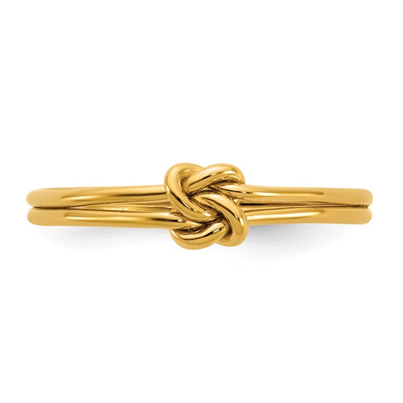 1/20 14K Gold Filled Double Love Knot 2.0mm Ring