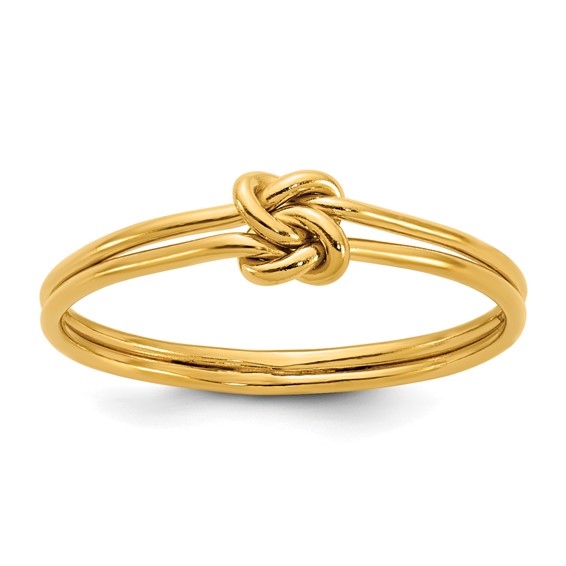 1/20 14K Gold Filled Double Love Knot 2.0mm Ring