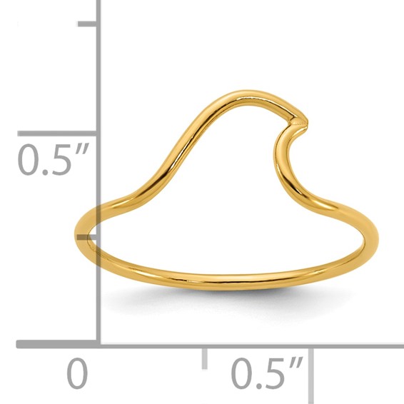 1/20 14K Gold Filled Wave 1.0mm Ring