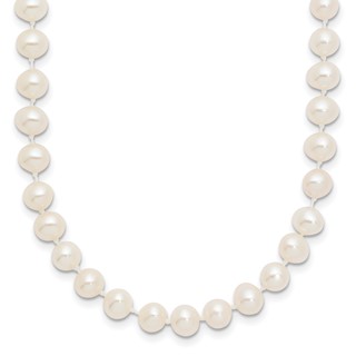 Gold Filled Near Round Freshwater Pearl Necklace