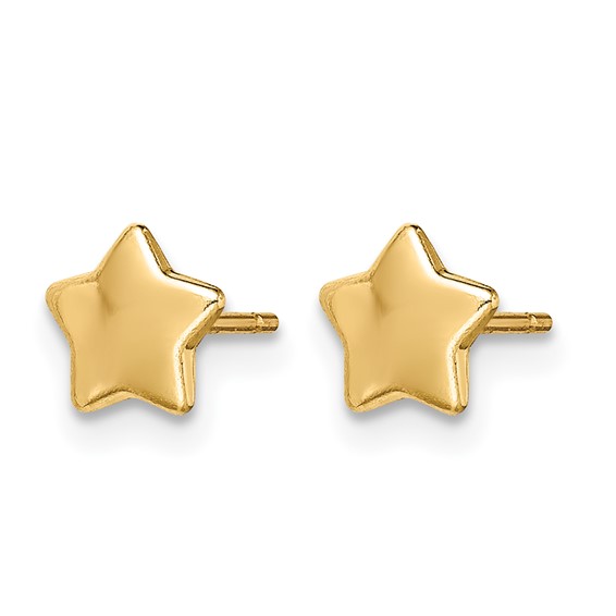 Gold Children's Star Earrings