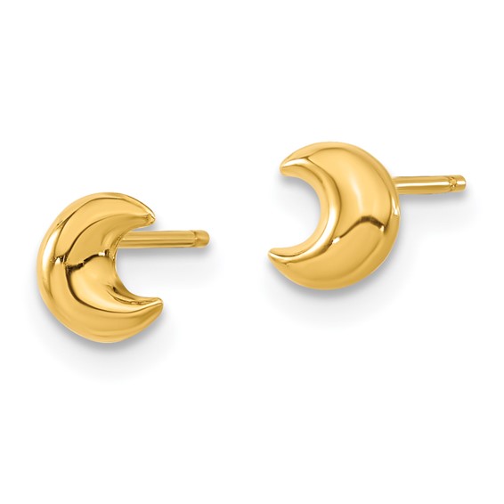 14k Madi K Moon Childrens Post Earrings