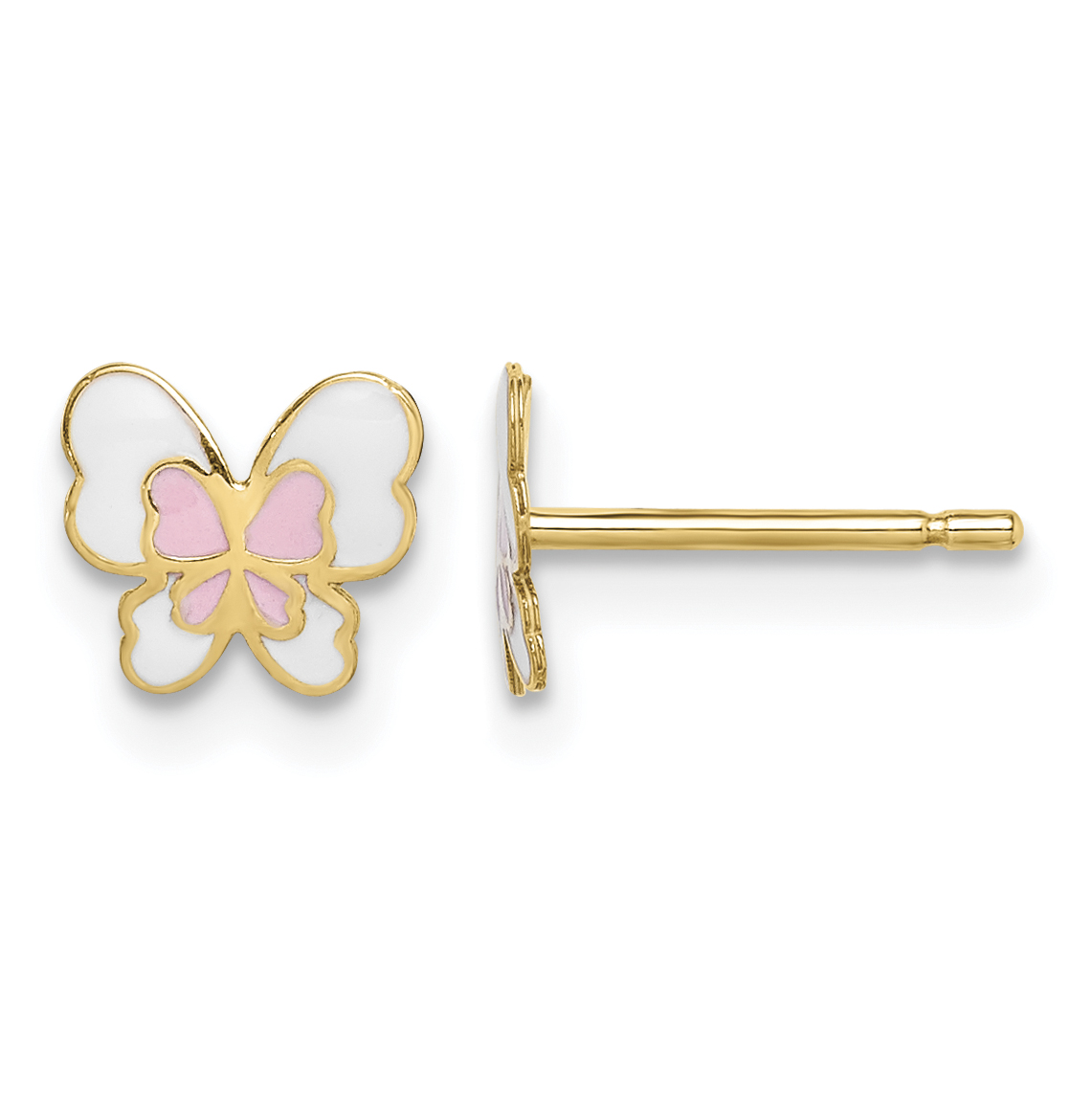 14k Madi K Enamel Butterfly Post Earrings (GK1033)