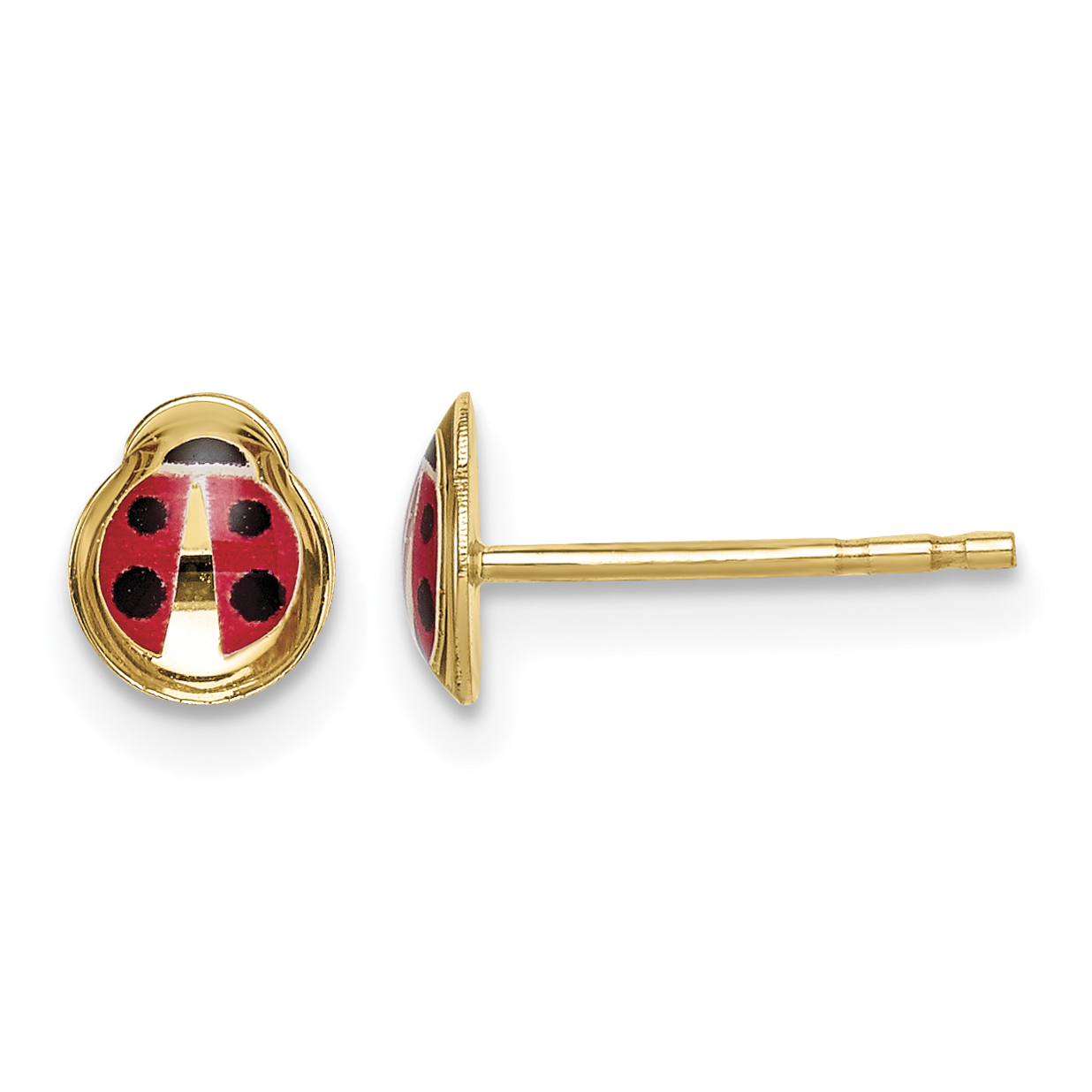 14k Madi K Enamel Ladybug Post Earrings (GK1045)