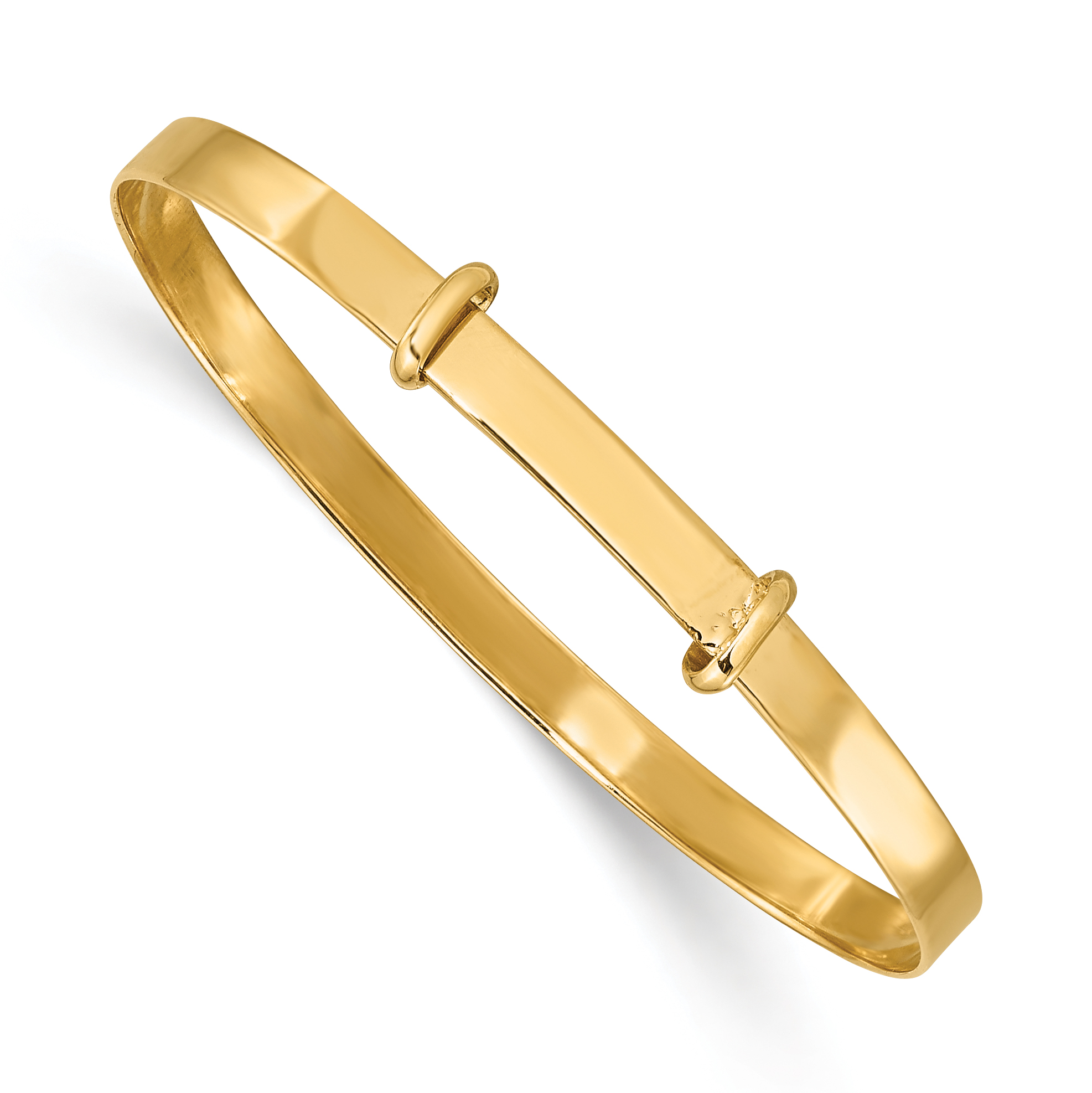 14K Madi K Polished Expandable Baby Bangle (GK1084)