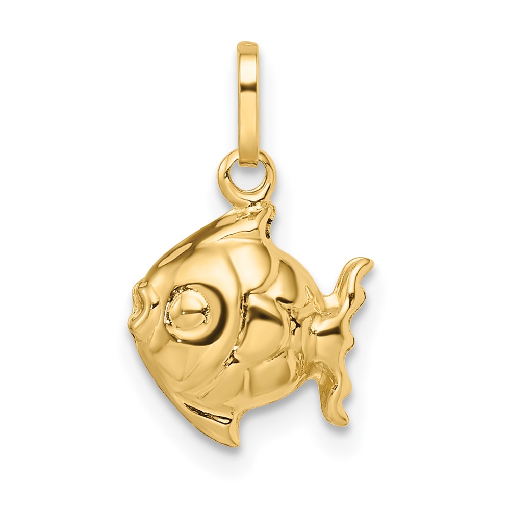 14k Madi K Polished 3-D Fish Pendant (GK1089)