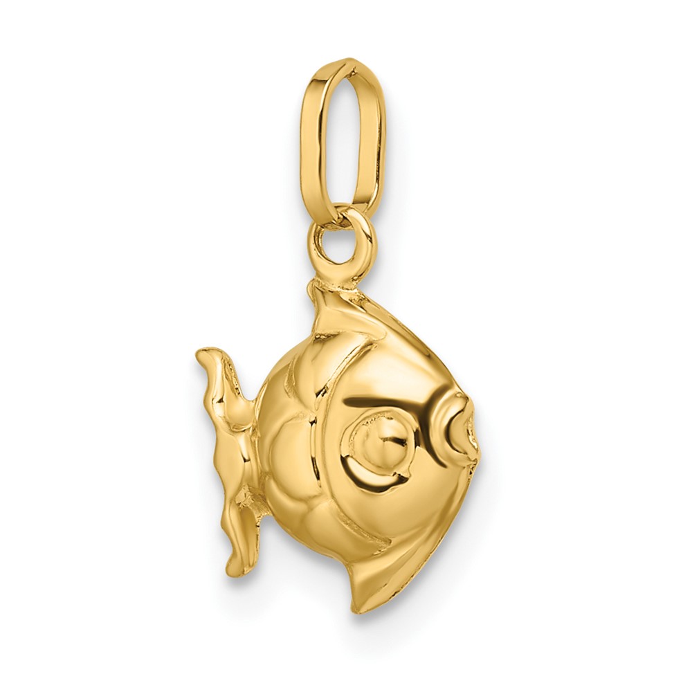 14k Madi K Polished 3-D Fish Pendant (GK1089)