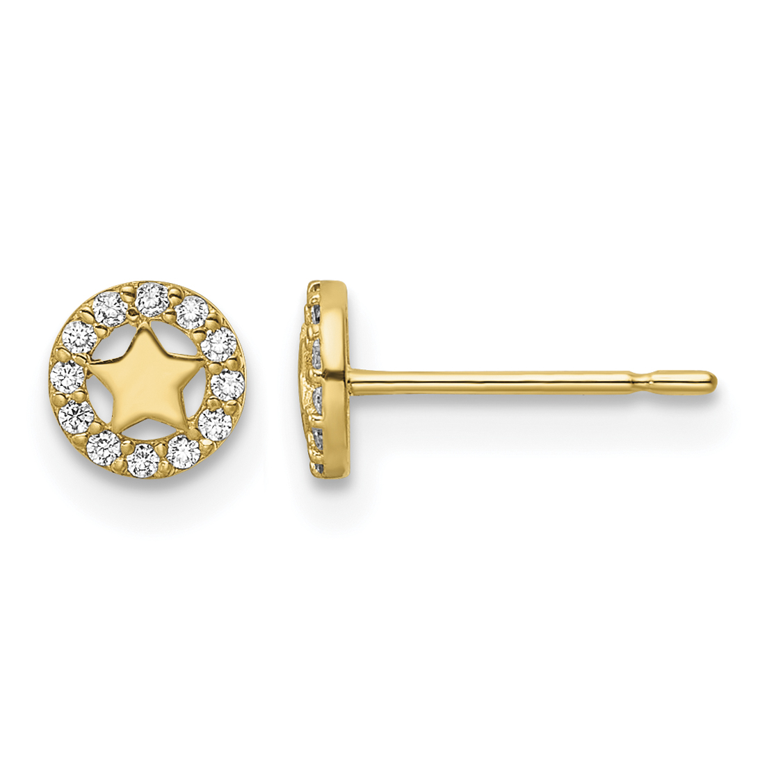 14k Madi K CZ Star Post Earrings (GK1116)