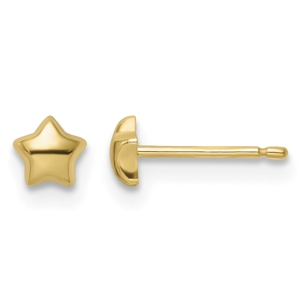 14k Madi K Polished Star Post Earrings (GK1121)