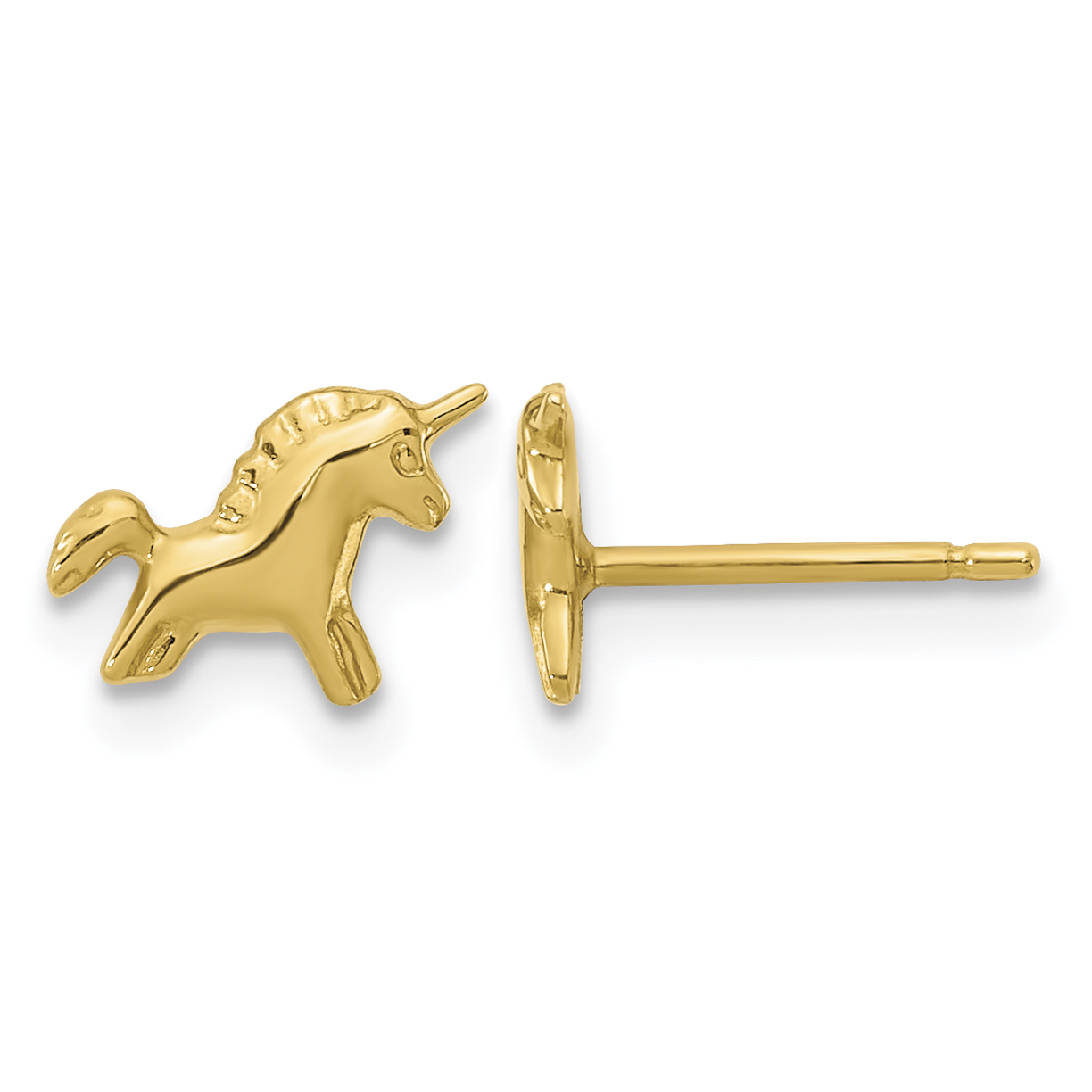 14K Madi K Polished Unicorn Post Earrings (GK1154)