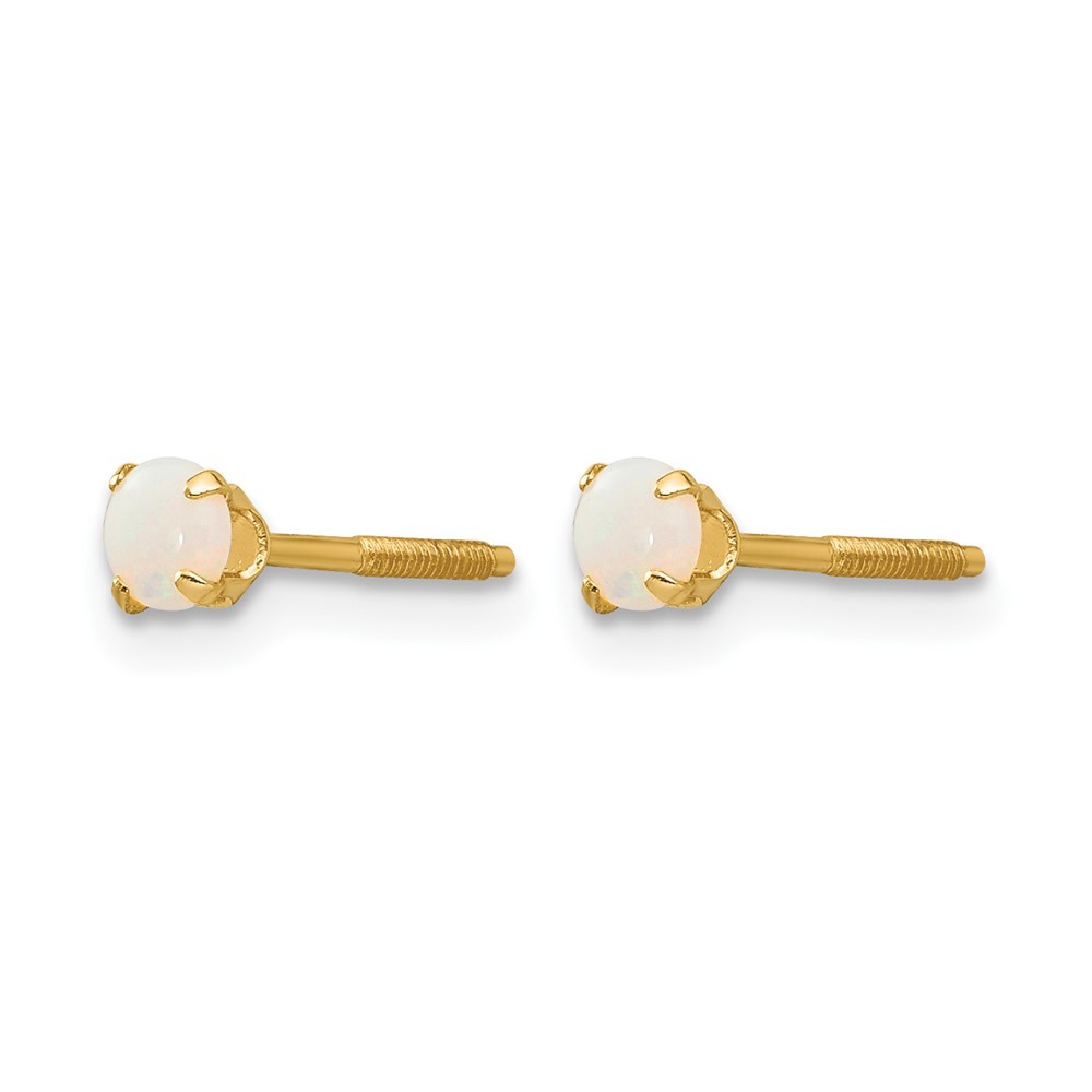 14k Madi K 3mm Opal Earrings (GK121)