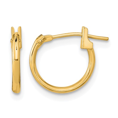 14K Yellow Gold Madi K 11mm Hoop Earrings
