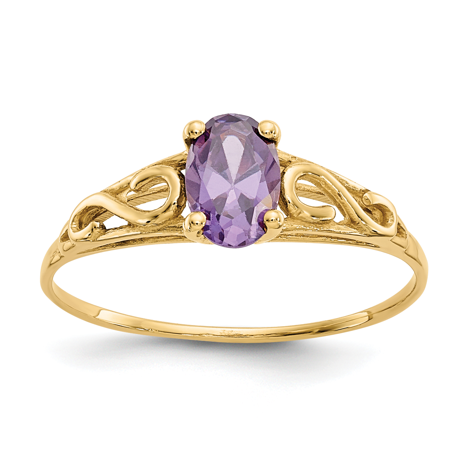 14k Madi K Synthetic Amethyst Ring (GK276)