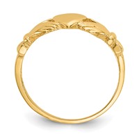 14K Yellow Gold Madi K Claddagh Ring - Size 3 view 2