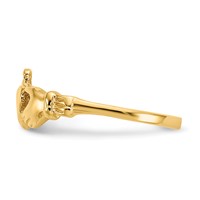 14K Yellow Gold Madi K Claddagh Ring - Size 3 view 3