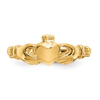 14K Yellow Gold Madi K Claddagh Ring - Size 3 view 4
