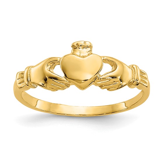 14k Madi K Claddagh Size 3 Baby / Childrens Ring