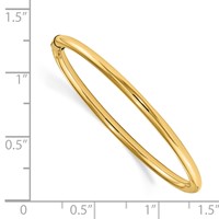 14K Yellow Gold Madi K 2.5mm Slip-on Baby Bangle view 2
