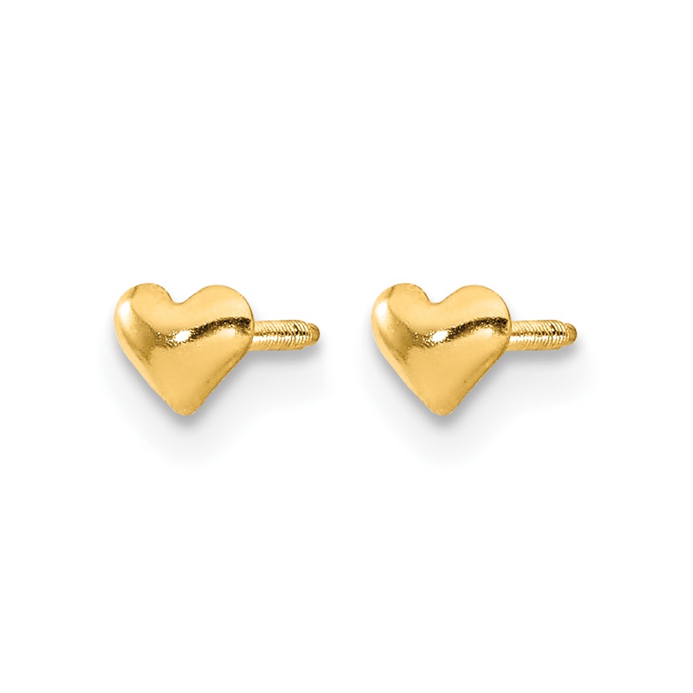 14k Madi K Heart Post Earrings (GK579)