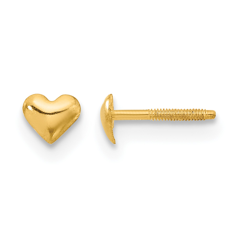 14k Madi K Heart Post Earrings (GK579)