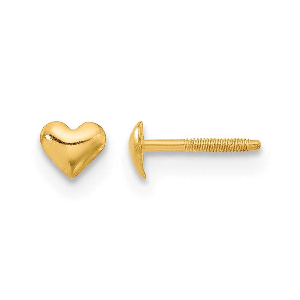 14k Madi K Heart Post Earrings (GK579)