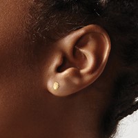 14K Yellow Gold Madi K Shell Post Earrings view 3