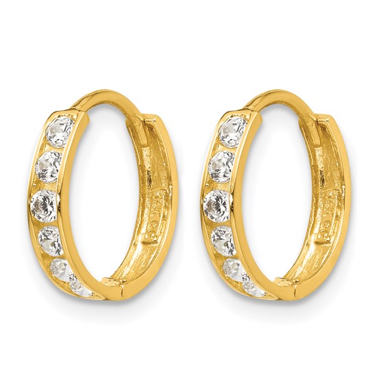 Madi K® Gold CZ Hoop Earrings