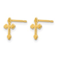 14K Madi K Cross Post Earrings view 2