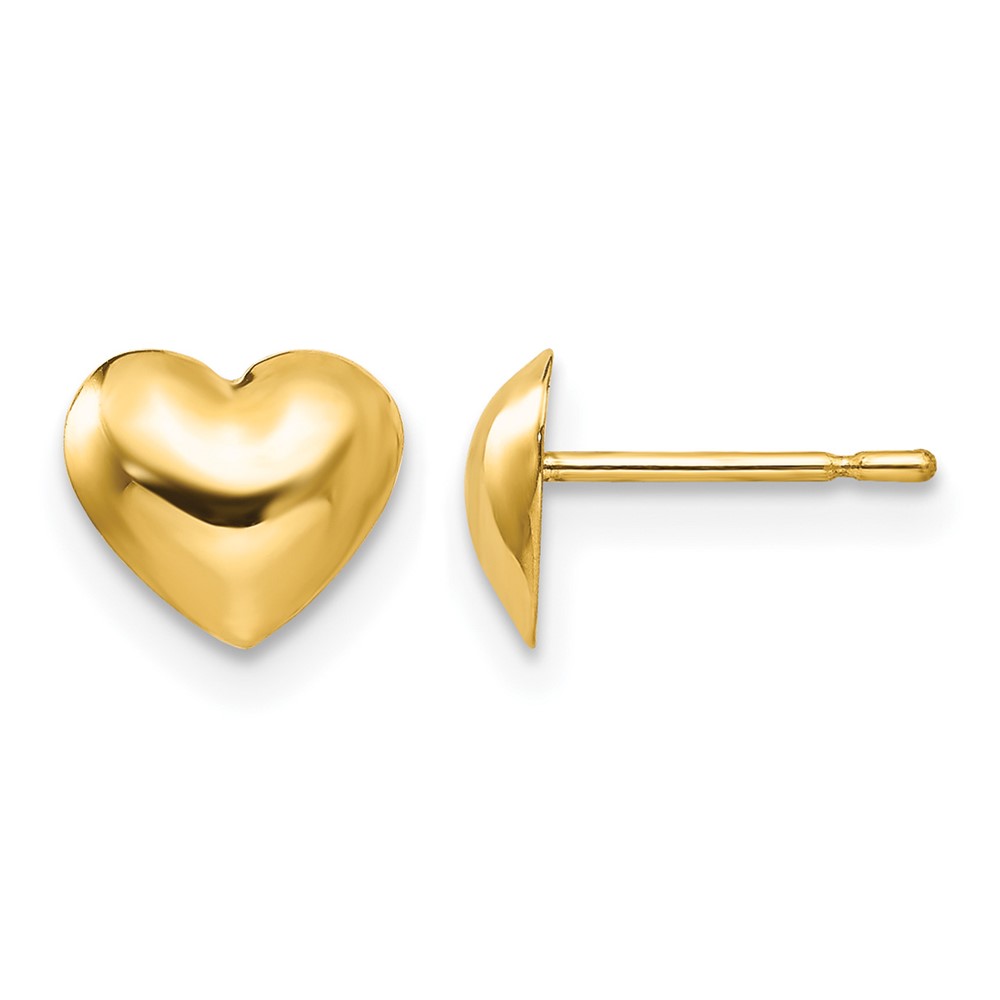 14k Madi K Children's Heart Post Earrings (GK733)